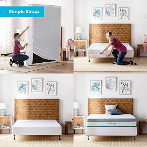 Waterproof Bed Bug Proof Box Spring Encasement Protector - Blocks out Liquids, Bed Bugs, Dust Mites and Allergens - Queen