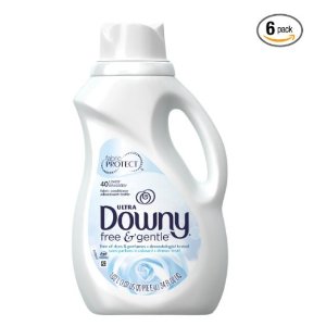 Downy 敏感型无香衣物柔软剂 34oz 6瓶装