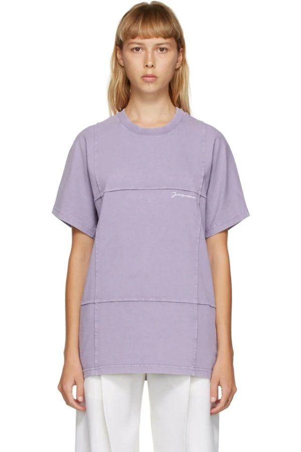 Purple 'Le T-Shirt Carro' T-Shirt