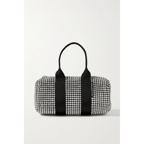 Cruiser mini crystal-embellished canvas tote