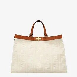 White canvas bag - PEEKABOO X-TOTE | Fendi | Fendi Online Store