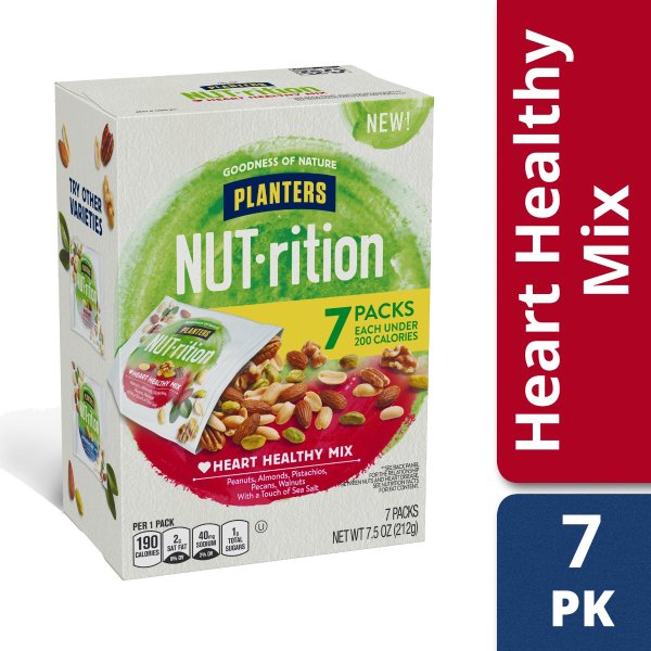 NUT-rition Heart Healthy Trail Mix with Walnuts, 7 ct - 7.5 oz Box