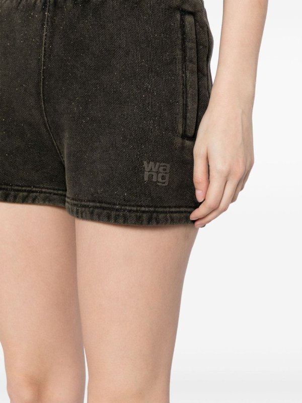 logo-embroidered mini shorts