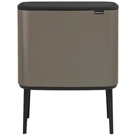 36L 触碰式不锈钢垃圾桶 316203 灰色