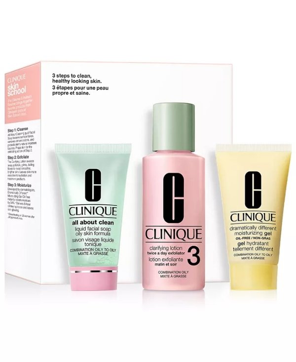 3-Pc. Skin School Supplies Cleanse & Refresh Set - Combination Oily