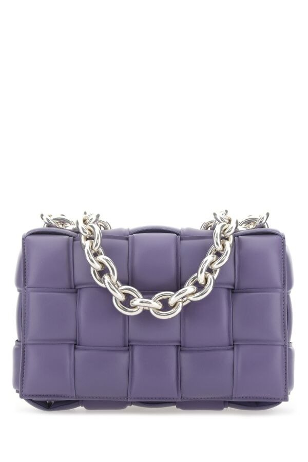 Lilac nappa leather The Chain Cassette crossbody bag