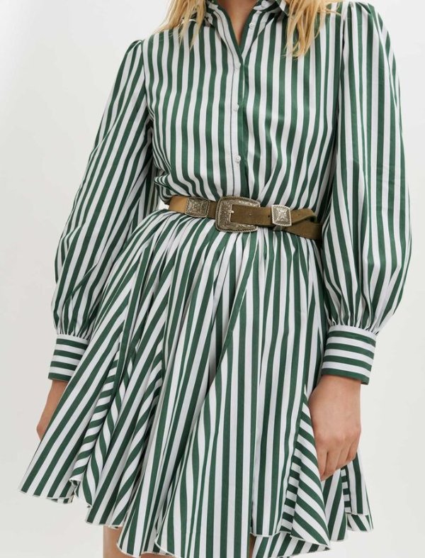 222REBELLE Striped shirt dress