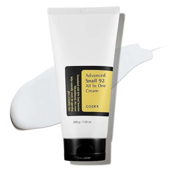 Snail Mucin 92% Moisturizer, Daily Repair Face Gel Cream for Dry, Sensitive Skin, Not Tested on Animals, No Parabens, No Sulfates, No Phthalates, Korean Skincare (7.05/ 200g *Limited)