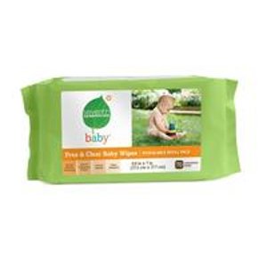 Seventh Generation Original Soft and Gentle Free & Clear Baby Wipes, 70 Count (Pack of 5)
