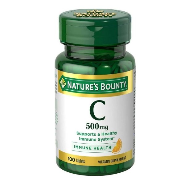 Vitamin C, Vitamin Supplement, Supports Immune Health, 500mg, 100 Tablets