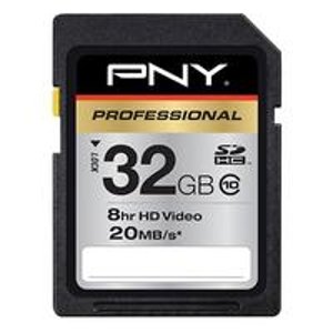 PNY Professional 32GB SDHC Memory Card