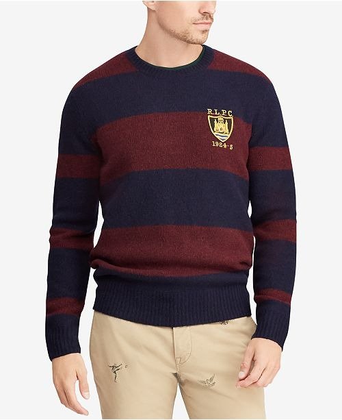 Men's Striped Classic Fit Sweater