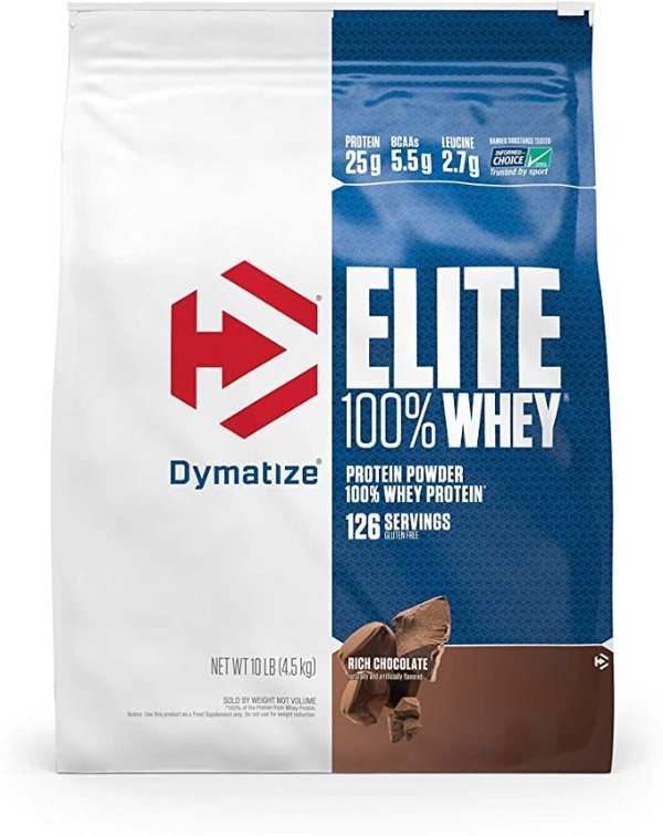 Elite 100% 优质蛋白粉 10磅 巧克力味
