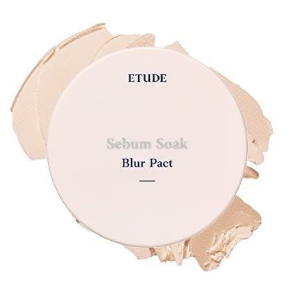 ETUDE Sebum Soak Blur Pact | Control shine and stay flawless with pore blurring powder | smooth, softened skin