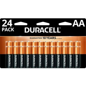 Duracell100%返点，等于免费铜头电池 AA 24节
