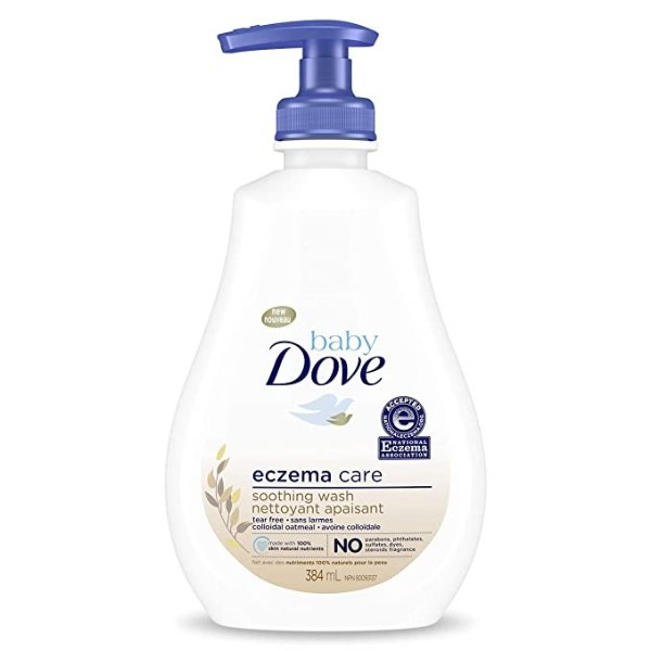 Soothing Wash To Soothe Delicate Baby Skin Eczema Care Washes Away Bacteria, No Artificial Perfume or Color, Paraben Free, Phthalate Free 13 oz