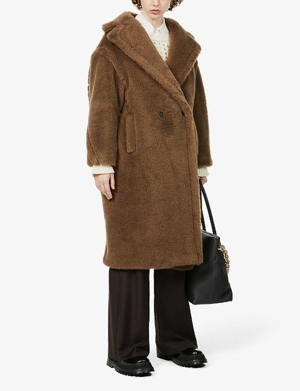 Tedgirl alpaca, wool and silk-blend coat