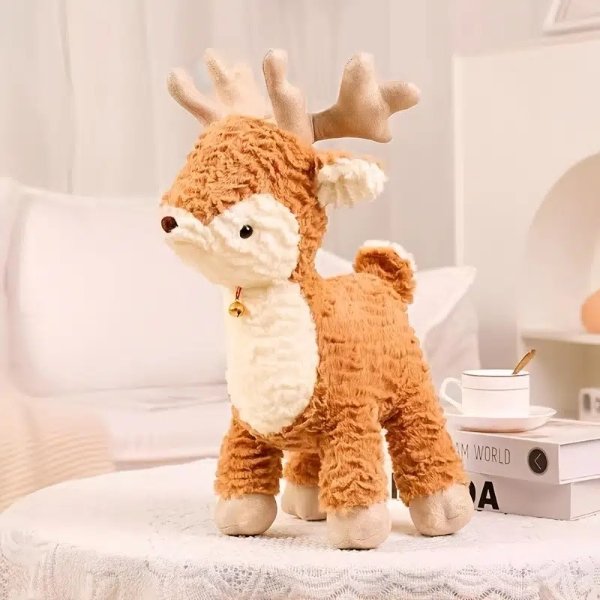 Deer Elk Cute Stuffed Animal Plush Toy Adorable Soft Woodland Deer Toy Plushies And Gifts Perfect Present For Kids Girls Toddlers - Toys & Games - Temu