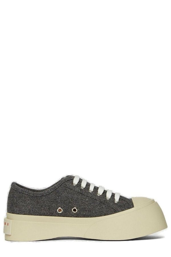 Almond Toe Lace-Up Sneakers