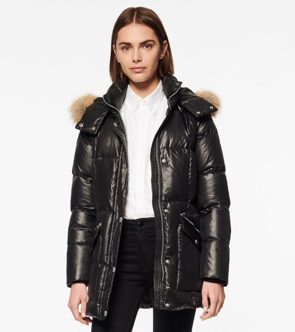CHARLOTTE BELTED DOWN PUFFER JACKET