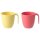 HEROISK Mug, light red, yellow, 8 oz - IKEA
