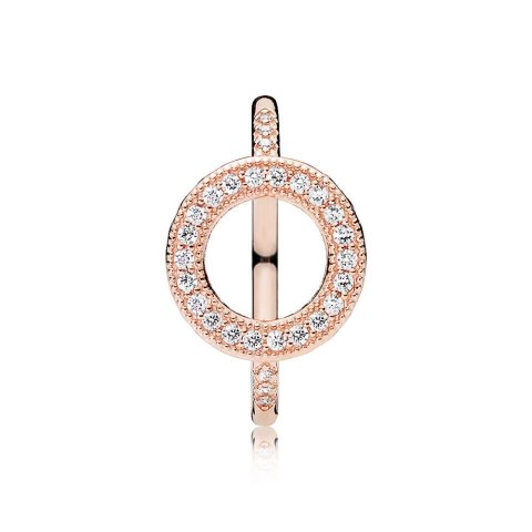PandoraHearts of PANDORA Halo Ring, PANDORA Rose™ & Clear CZ|PANDORA Jew