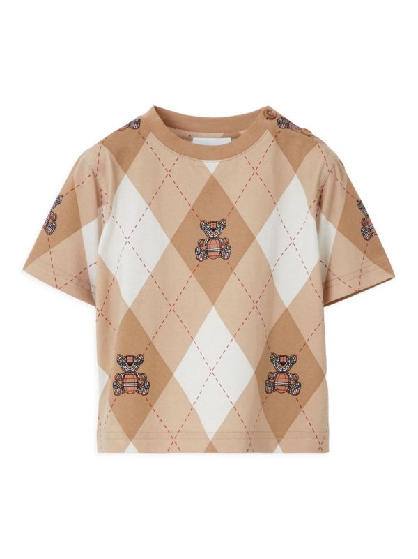 Baby Boy's & Little Boy's Thomas Bear Argyle Print T-Shirts