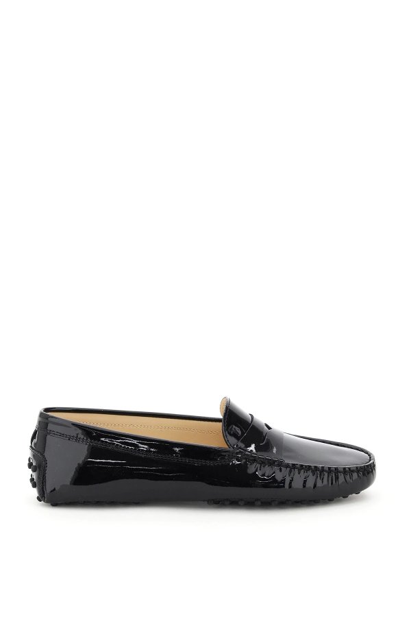 gommini patent loafers