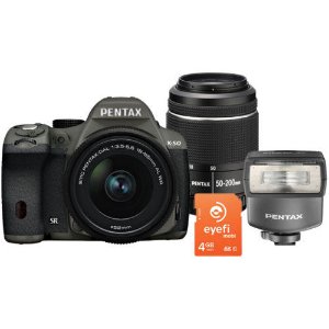 New Pentax K-50 with 18-55 WR, 50-200 WR + 4GB Eye-fi Card