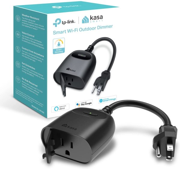 Kasa KP405 户外智能插头 IP64级别防水+支持语音助手