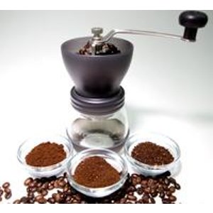Kuissential Manual Ceramic Burr Coffee Grinder, Hand-crank Coffee Mill