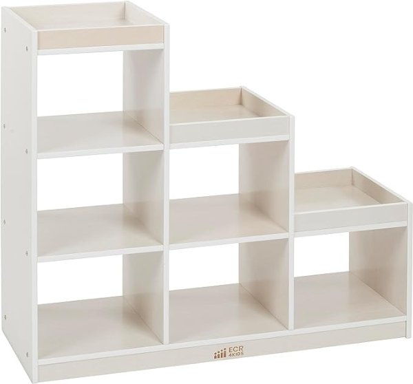 3-2-1 Cube Storage Cabinet, Children's Furniture, White Wash