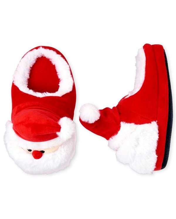 儿童圣诞老人居家拖鞋