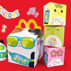 预告：McDonald's x Squishmallows 欢乐餐玩具 包含24款毛绒玩具