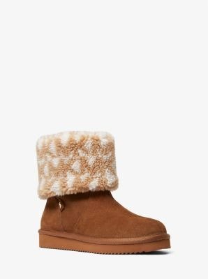 Julia Logo Sherpa and Suede Boot