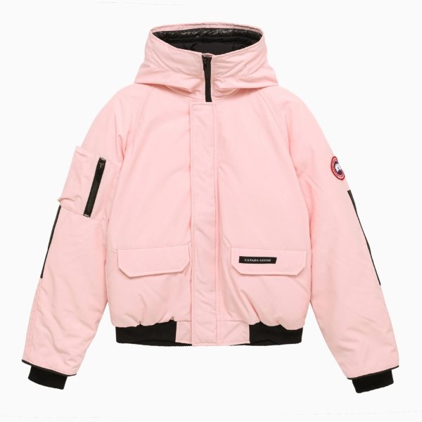 Pink nylon Chilliwack bomber jacket