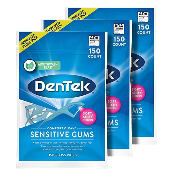 Comfort Clean 敏感牙齿适用牙线 150支 3包