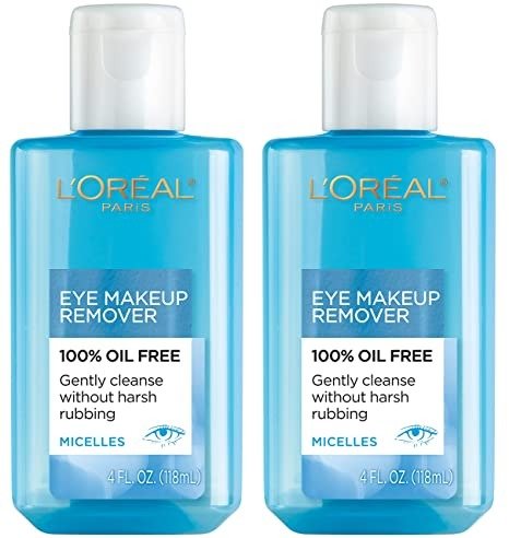 L'Oreal Paris Skin Care Clean Artiste Oil Free Eye Makeup Remover, 2 Count