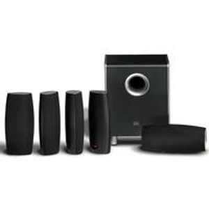 JBL CS6100BG High-Performance Complete 6-Piece Home Theater Speaker System with Brackets