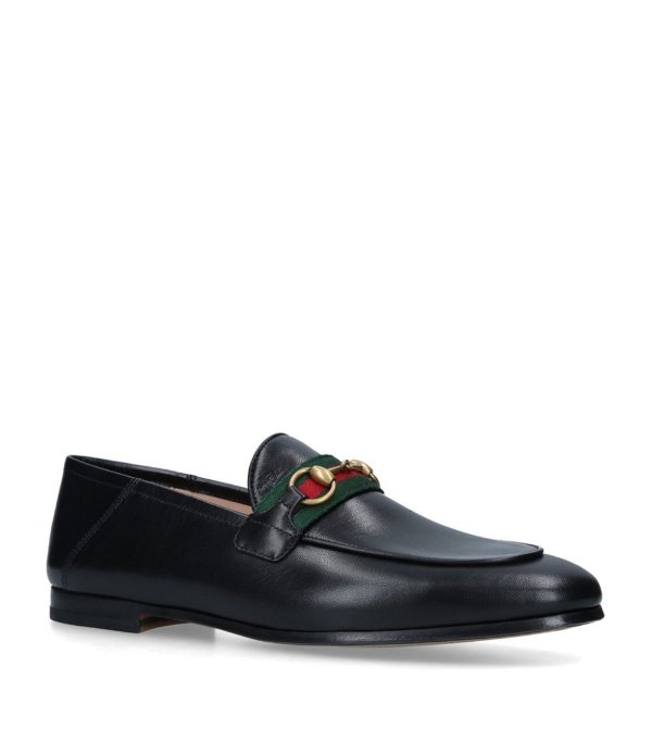 Leather Brixton Web Loafers | Harrods US