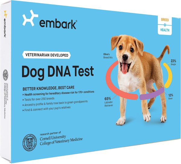 Breed & Ancestry Identification, Trait & Health Detection Dog DNA Test Kit - Chewy.com