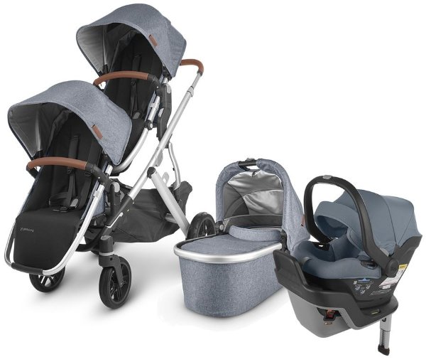VISTA V2 双人童车 + MESA MAX 婴童安全座椅旅行套装