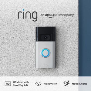 Amazon 可视门铃、家用摄像头 安全防盗 连手机实时监控