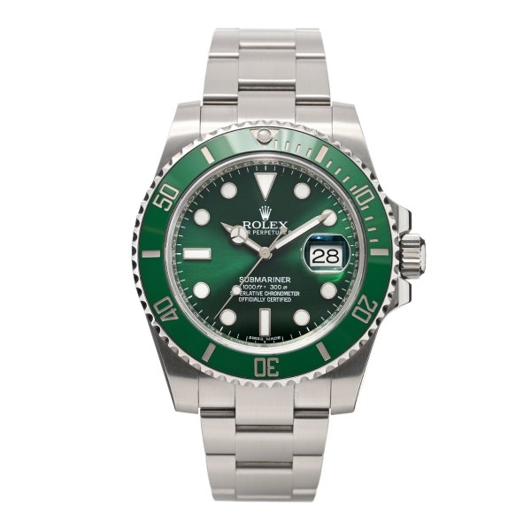 Stainless Steel 40mm Oyster Perpetual Submariner Date "Hulk" Watch Green 116610LV