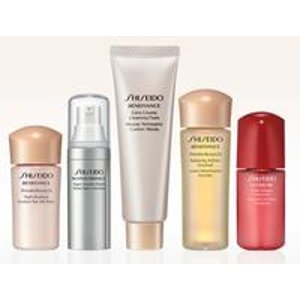 with purchase of Shiseido skincare products @ Lord & Taylor