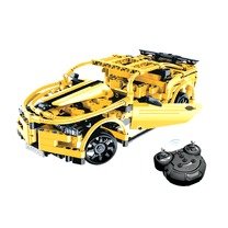 DOUBLE E Super Sports Car Building Blocks Model Toy for Kids