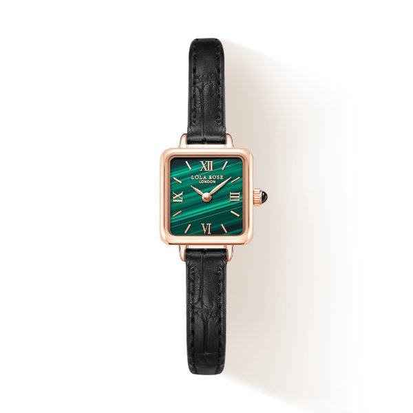 Malachite方形祖母绿手表