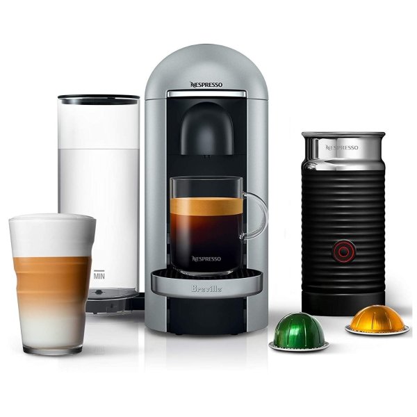 Nespresso VertuoPlus Deluxe 胶囊咖啡机+奶泡机组合