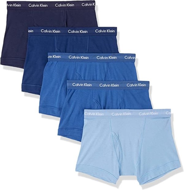 Calvin Klein Men's Underwear Cotton Classics 5-Pack Trunk