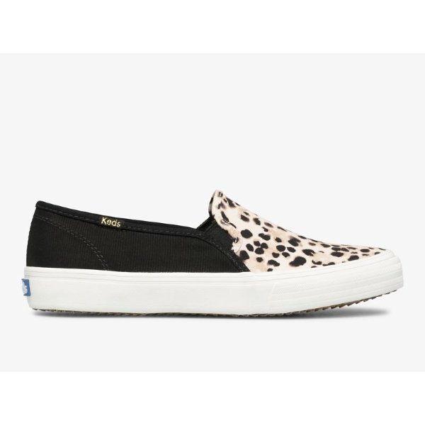 Double Decker Leopard Canvas Slip On Sneaker